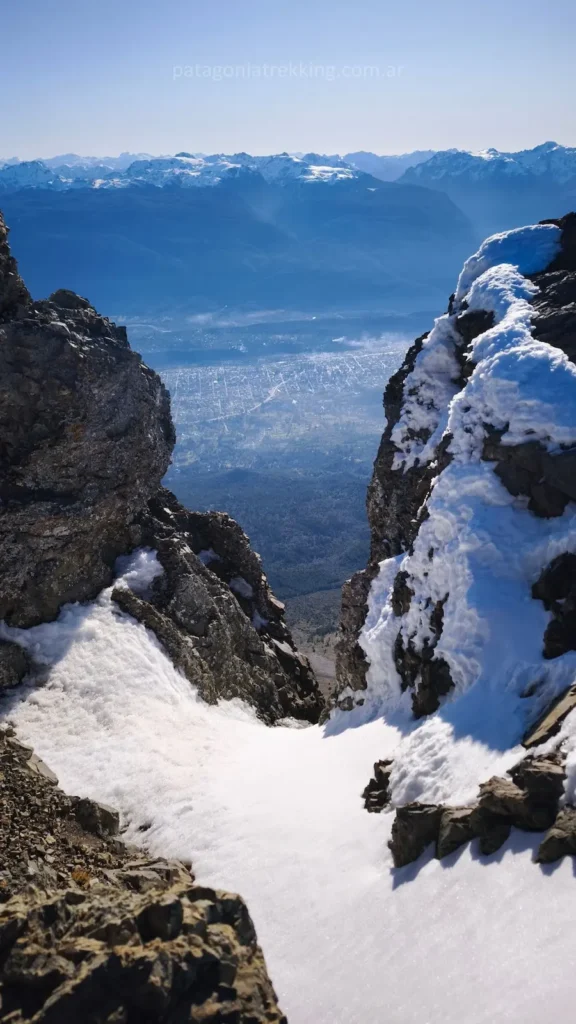 cumbre cerro piltriquitron vista oeste