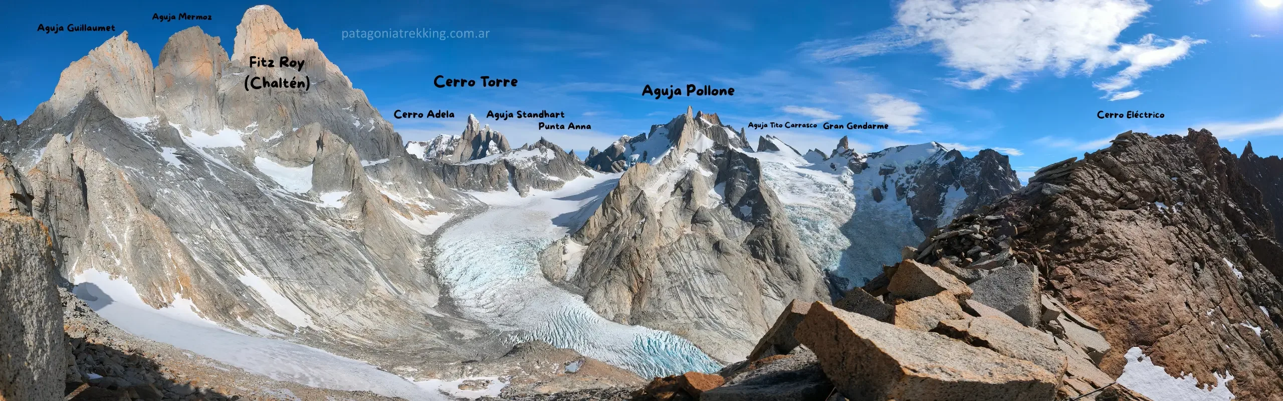 Piedra del Fraile - Piedra Negra - Paso del Cuadrado - Glaciar Marconi 19 Paso del cuadrado el chalten