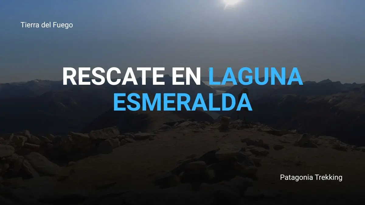 rescate ushuaia laguna esmeralda