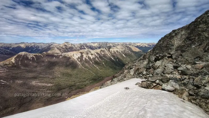 Falso Filo del Belvedere - Cajón Negro - Cumbre del Cerro Belvedere 16 cumbre belvedere vista este
