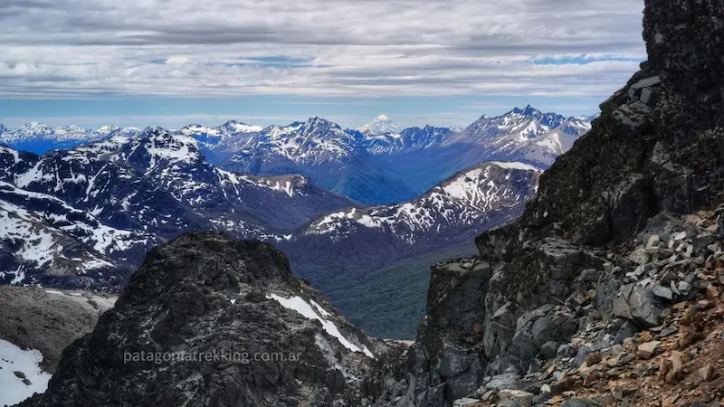 Falso Filo del Belvedere - Cajón Negro - Cumbre del Cerro Belvedere 17 cumbre belvedere vista norte