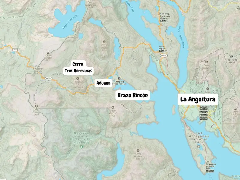 Cerro Tres Hermanas 11 cerro tres hermanas neuquen ubicacion