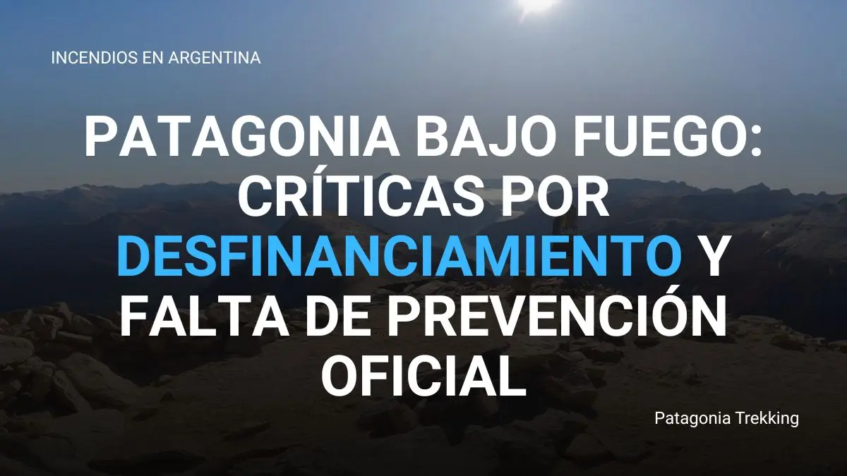 desfinanciamiento incendios patagonia