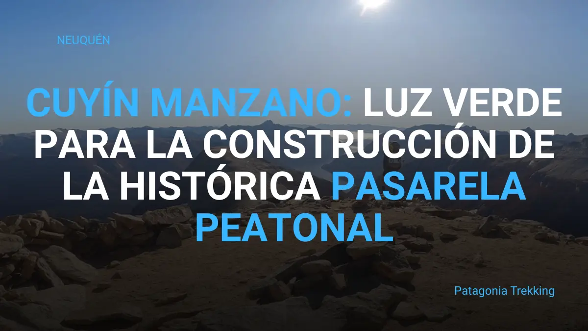 Construcción de la pasarela peatonal sobre el río Cuyín Manzano 1 cuyin manzano aprueban pasarela peatonal