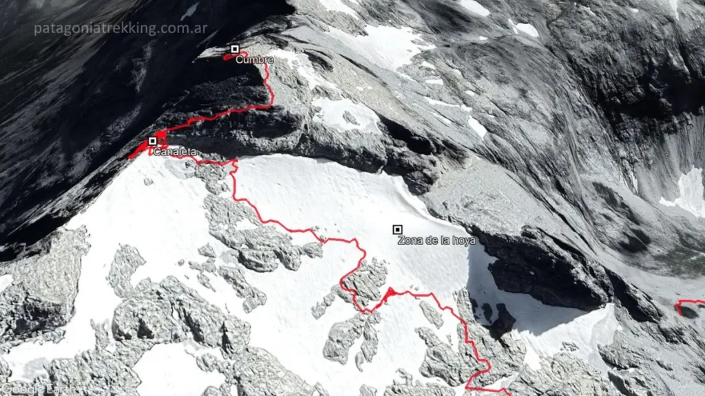 Cerro Cuernos del Diablo: no hay ateos en las trincheras 8 earth mapa cumbre cuernos
