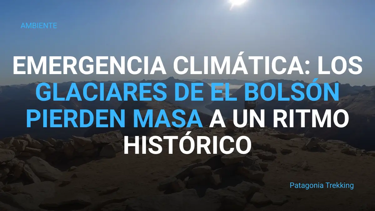el bolson glaciares pierden masa