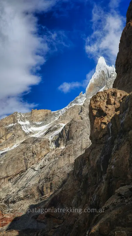 El Chaltén: De Piedra del Fraile a Poincenot por el mirador del glaciar Piedras Blancas 19 el chalten laguna pollone aguja pollone