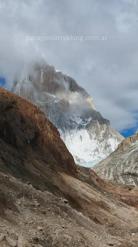 El Chaltén: De Piedra del Fraile a Poincenot por el mirador del glaciar Piedras Blancas 18 el chalten laguna pollone fitz roy