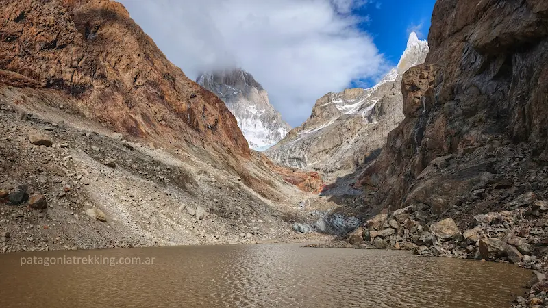 El Chaltén: De Piedra del Fraile a Poincenot por el mirador del glaciar Piedras Blancas 17 el chalten laguna pollone