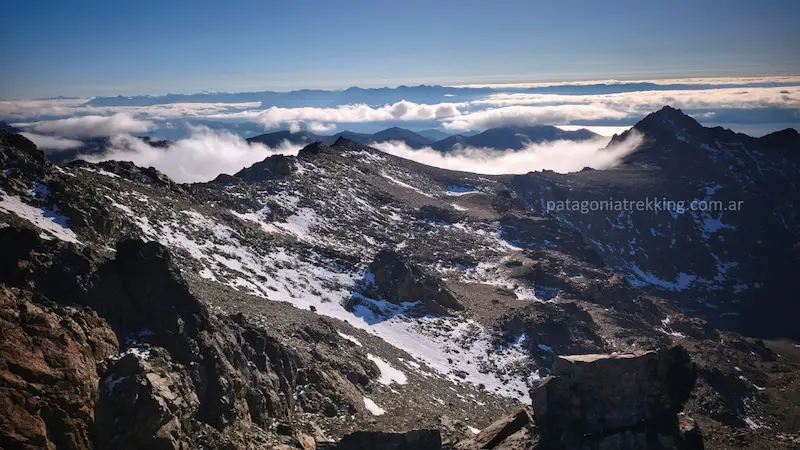 vista norte cumbre cerro tres reyes
