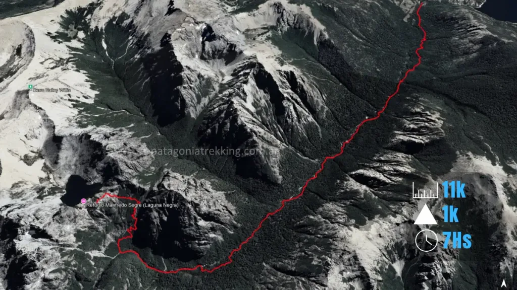 laguna negra invierno mapa