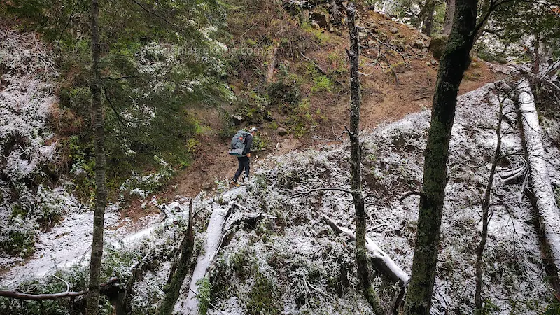 laguna negra invierno subida bosque