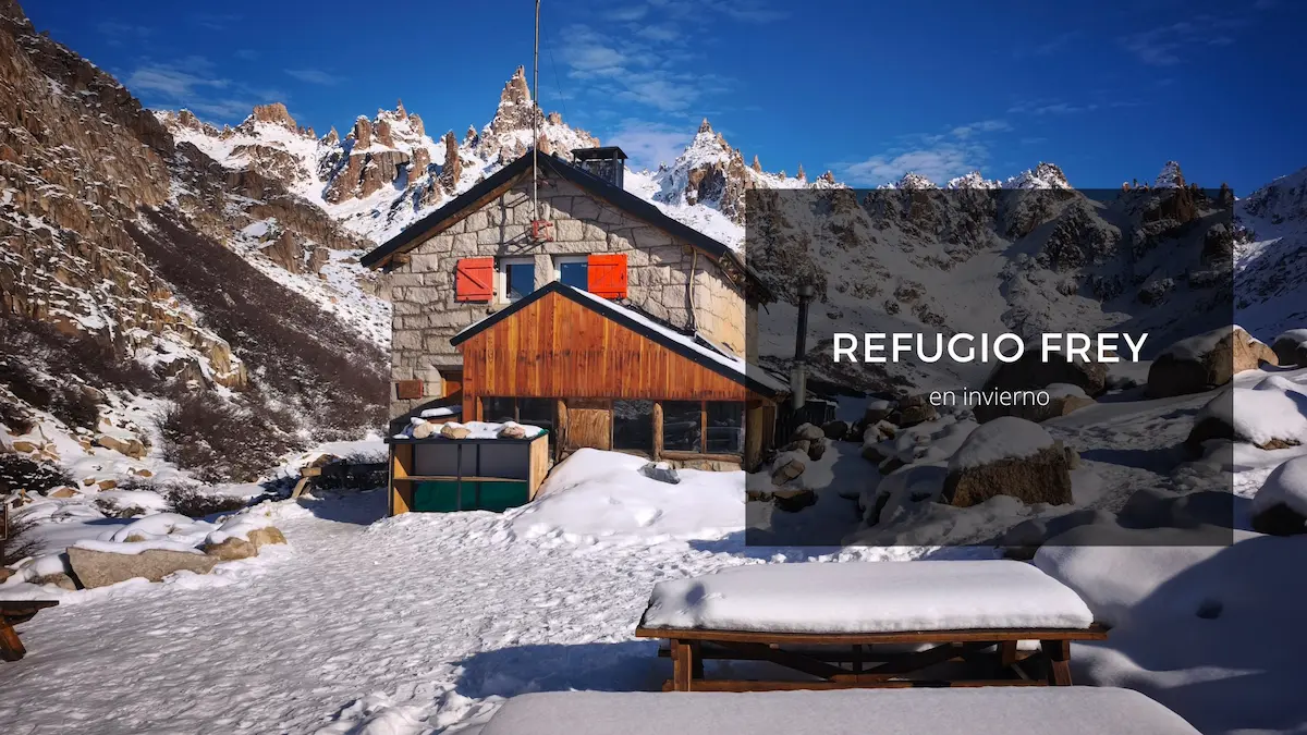 Refugio Frey en invierno
