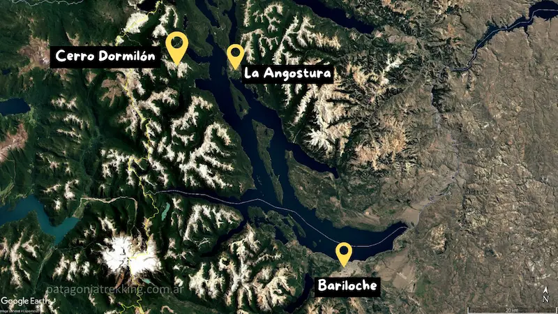 Cerro Dormilón en invierno 10 mapa nahuel huapi cerro dormilon