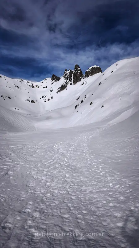 Cerro López y Pico Turista en invierno 23 cerro lopez invierno la hoya