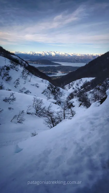 Cerro López y Pico Turista en invierno 17 cerro lopez invierno paisaje lago