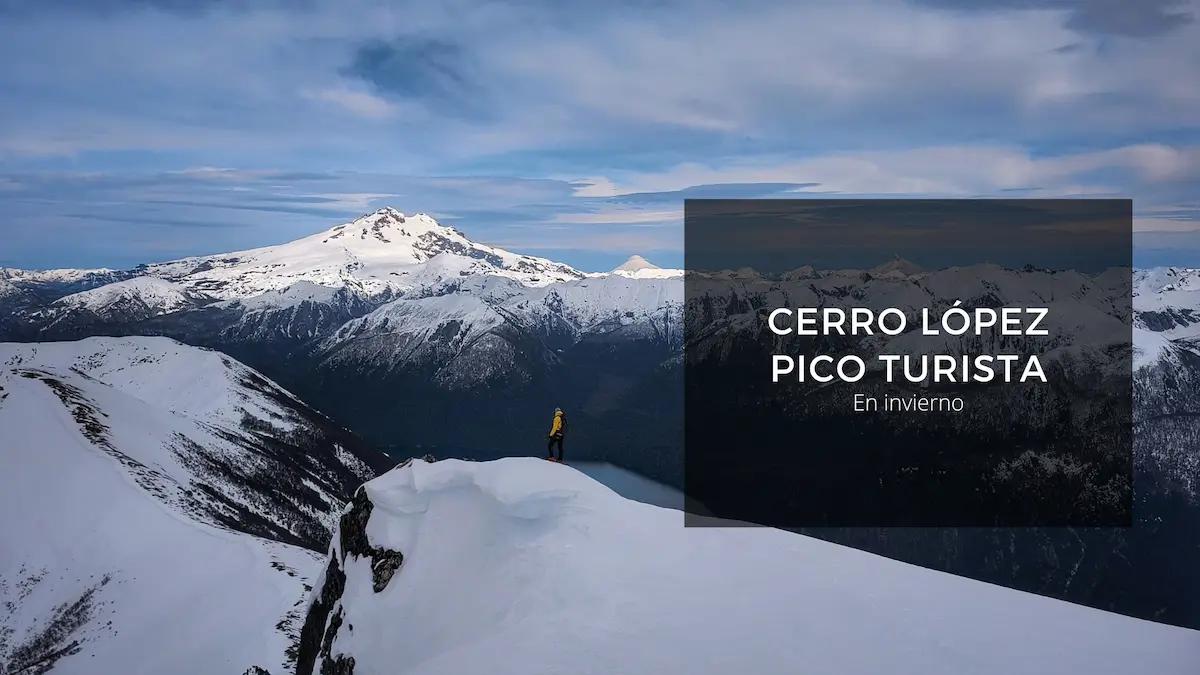 Cerro López y Pico Turista en invierno