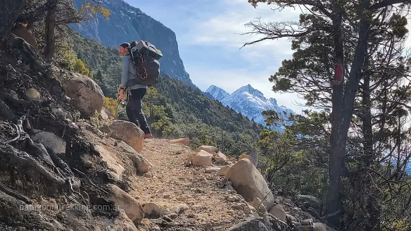 Cerro López y Pico Turista en invierno 12 cerro lopez invierno subida