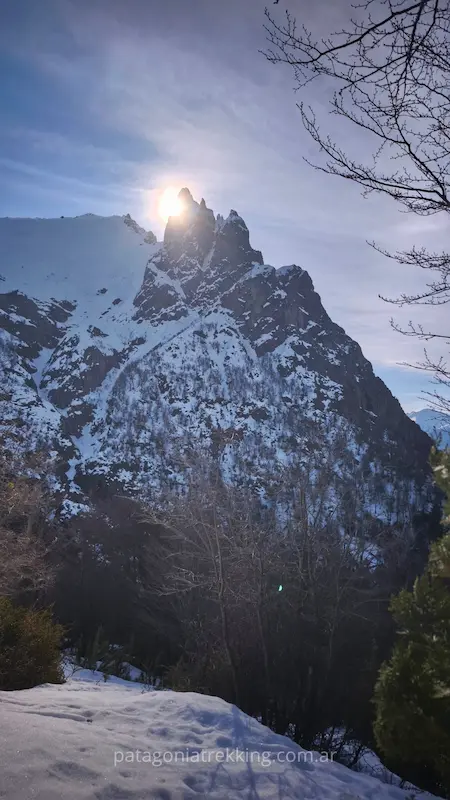 Cerro López y Pico Turista en invierno 14 cerro lopez invierno vista norte