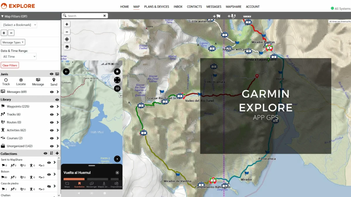 Garmin Explore: cómo usar la app para seguir tracks y orientarse en la montaña