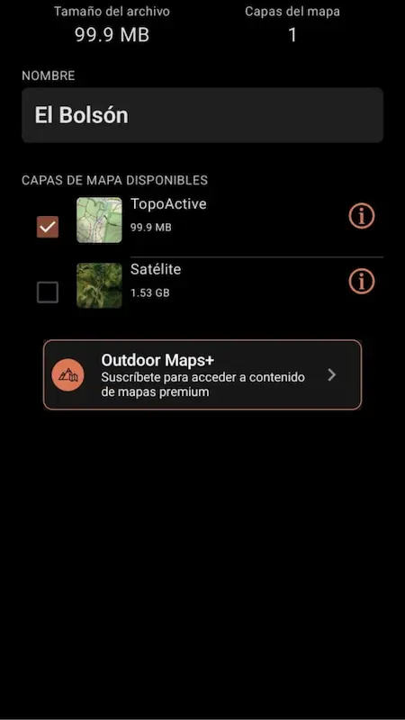 Garmin Explore: cómo usar la app para seguir tracks y orientarse en la montaña 19 garmin explore capas