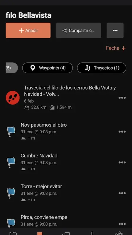 Garmin Explore: cómo usar la app para seguir tracks y orientarse en la montaña 16 garmin explore captura 2